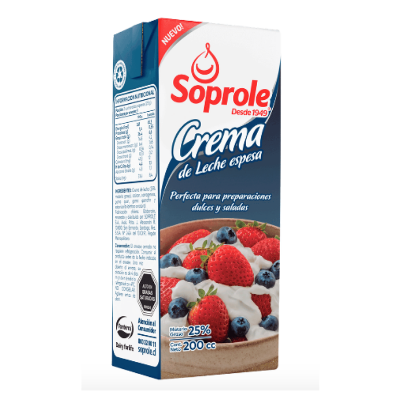 CREMA ESPESA SOPROLE TETRA 200G