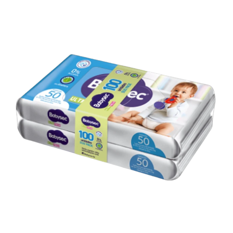DUOPACK TOALLA HÚMEDA BABYSEC 5O UND