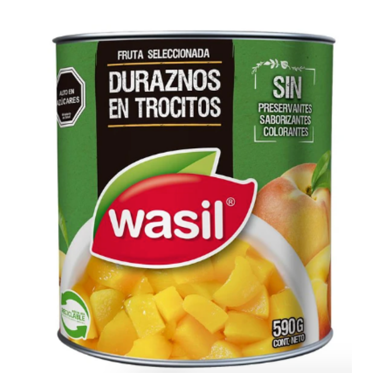 DURAZNOS TROCITOS WASIL 590G