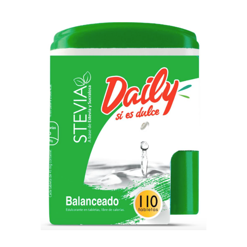 ENDULZANTE DAILY STEVIA SW 110 TABLETAS