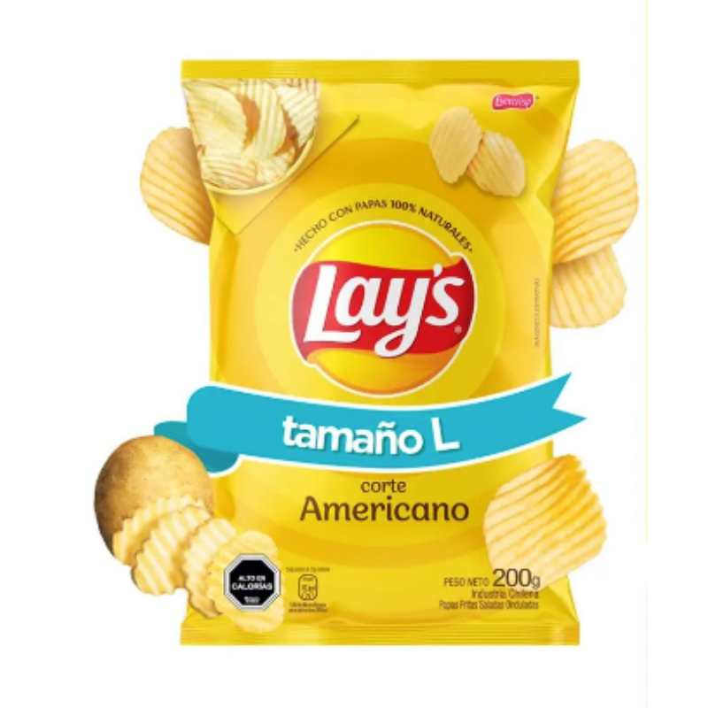 PAPAS LAYS EVERCRSP C-AMER 200G
