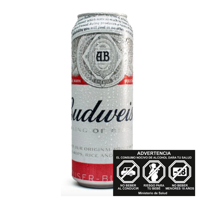 CERVEZA BUDWEISER LATA 710CC
