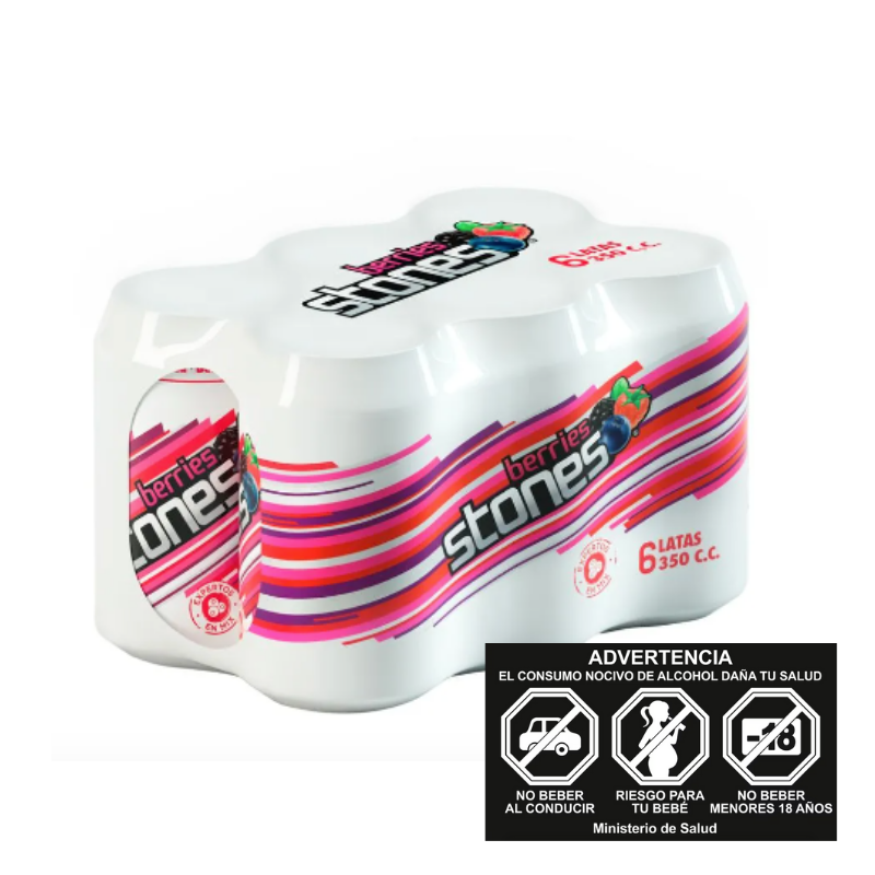 PACK LEMON STONES BERRIES 6X350CC