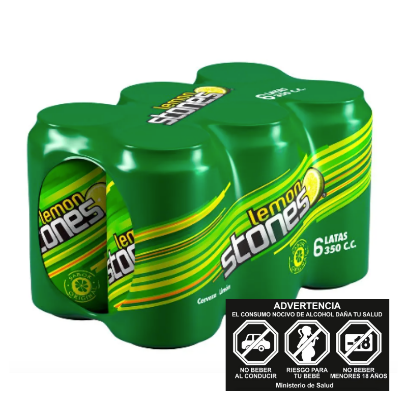 PACK LEMON STONES LATA 350CC XOUND