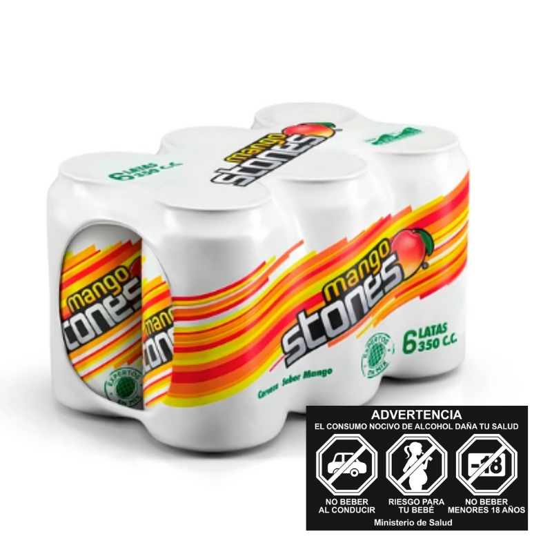 PACK MANGO STONES 350CC X 6UND