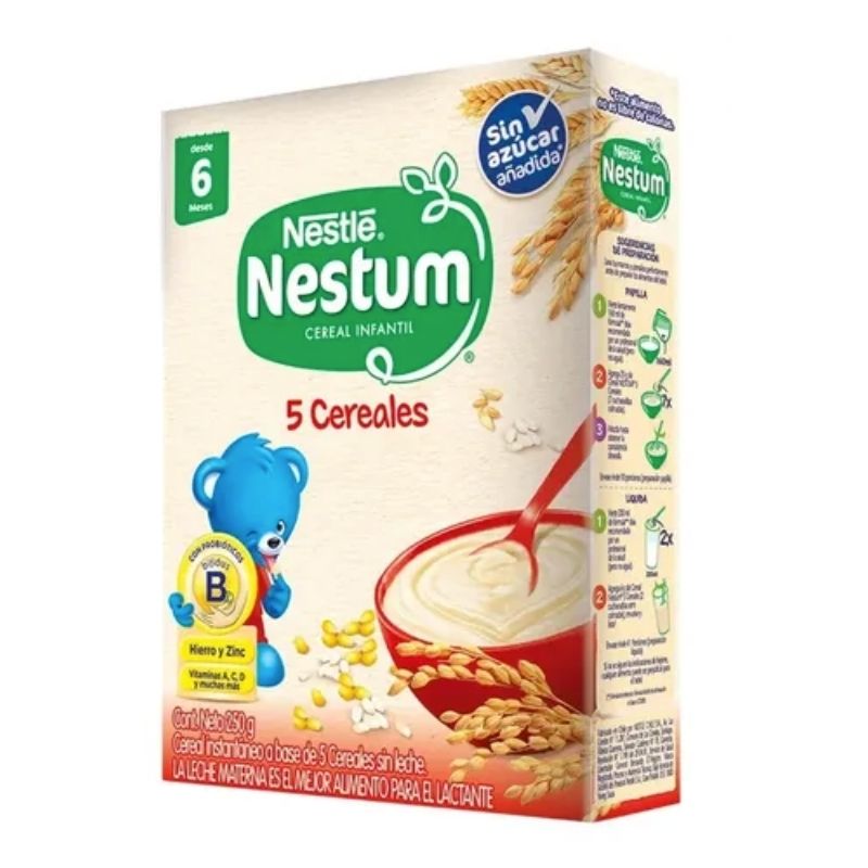 NESTUM 5 CEREALES S-AZUCAR 250G